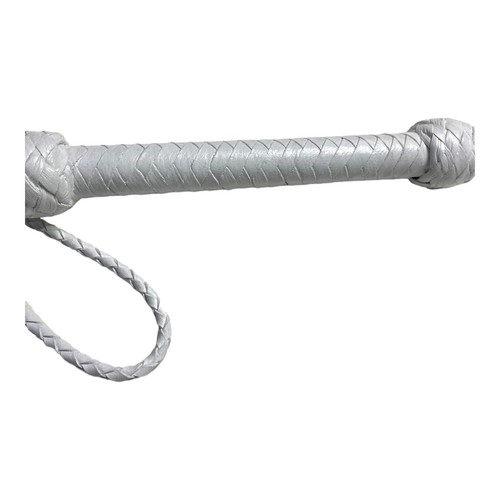 Real Calf Leather 8 Feet Long Bull Whip 12 Plait Bullwhip Heavy Loud Crack Sound - Picture 3 of 6