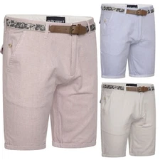 Mens Chino Shorts Casual 100% Cotton Cargo Combat Half Pant Summer Dot Designer