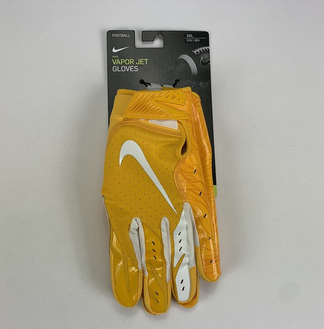 nike football gloves yellow
