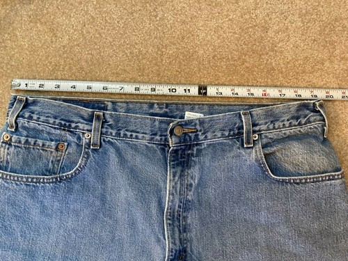 Mens Levis 560 Jeans Loose fit Tapered Leg Distressed Size 40 x 32 - Picture 6 of 11