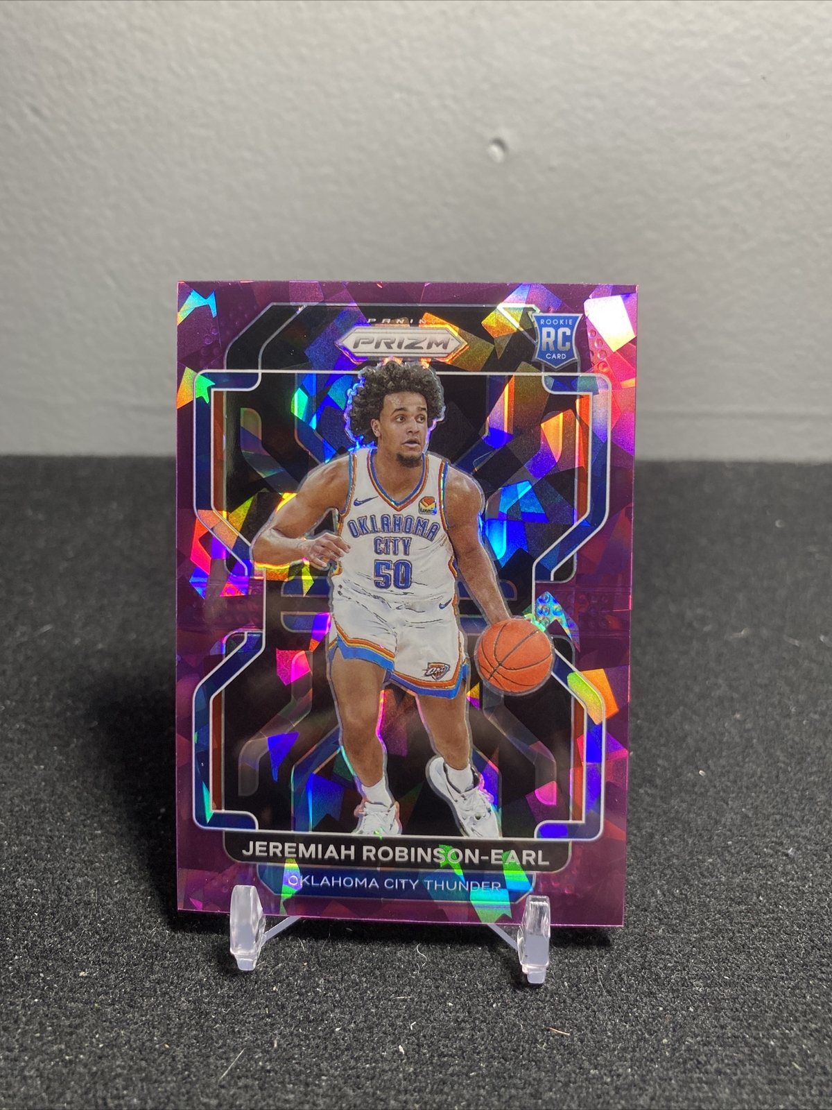 2021-22 Panini Prizm Jeremiah Robinson-Earl Purple Ice Prizm Rookie /149 #319