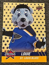 NHL 2024 All Star Game Toronto Upper Deck St. Louis Blues LOUIE Mascot Card