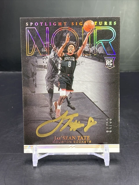 2020 Panini Noir Basketball Jae’ Sean Tate Spotlight Signatures Gold Sig RC /99
