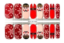 Nutcracker Christmas Nail Polish Strips / Nail Wraps / Nail Stickers