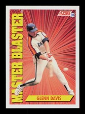 Glenn Davis Houston Astros Baseball Score Master Blaster Trading Card