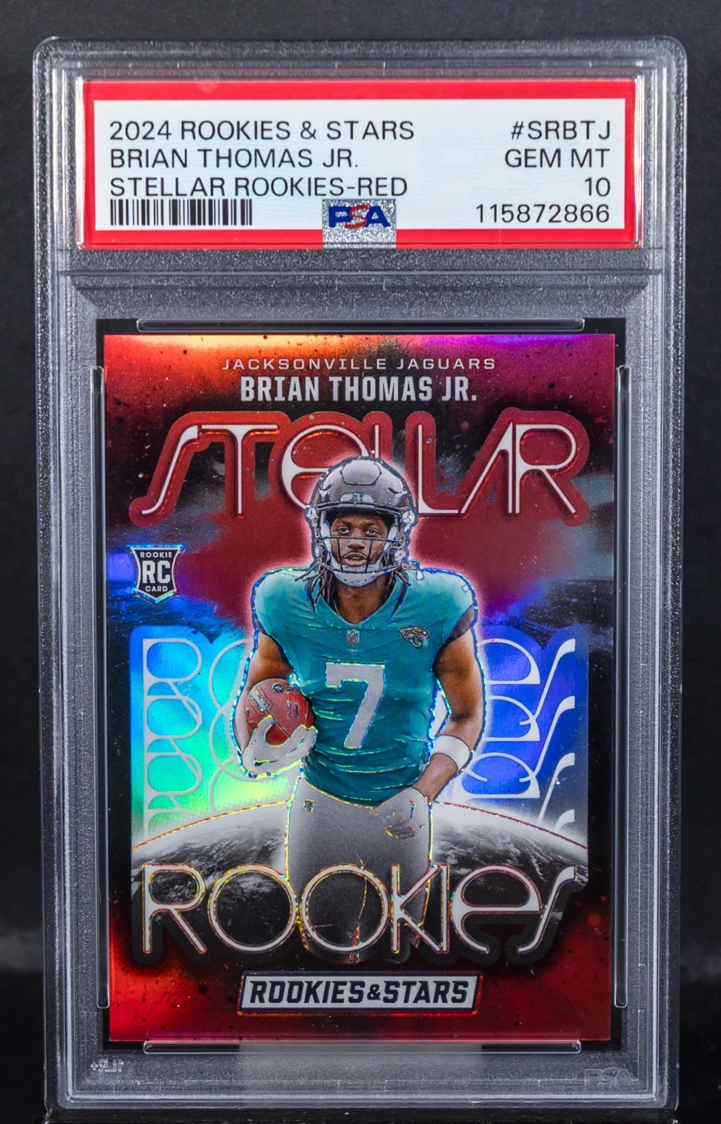 Brian Thomas Panini Rookies & Stars Stellar Rookies #SRBTJ Red
