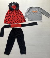 Kinder Kostüm Vampir Fledermaus 110 116 122 128 4-6 Jahr Fasching Karneval