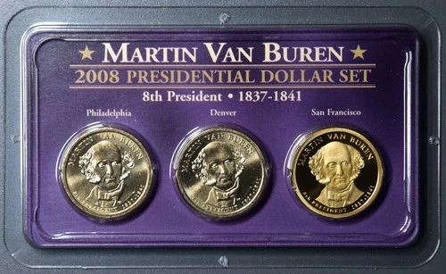 Photo of a 2008-P Presidential Dollar Martin Van Buren from an eBay listing that sold on Jul 20, 2026
