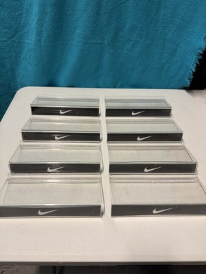 Nike Lot Of (8) Slat Wall Display Shoe Shelves Black USA 80s 90's VTG Store OG