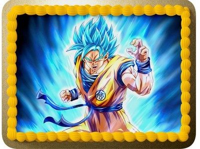 Dragon Ball Son Goku Essbar Tortenaufleger Torte Geburstag Zuckermasse +NAME