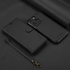 Cover Detachable Wallet Case MagSafe 2-in-1 For iPhone 16 15 14 13 12 11 XS 7 8