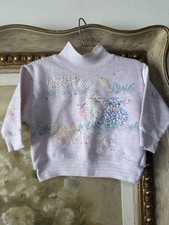 Vintage Spumoni Farm Animals Cows Sheep And Chickens App Sweater 2T Made In USA