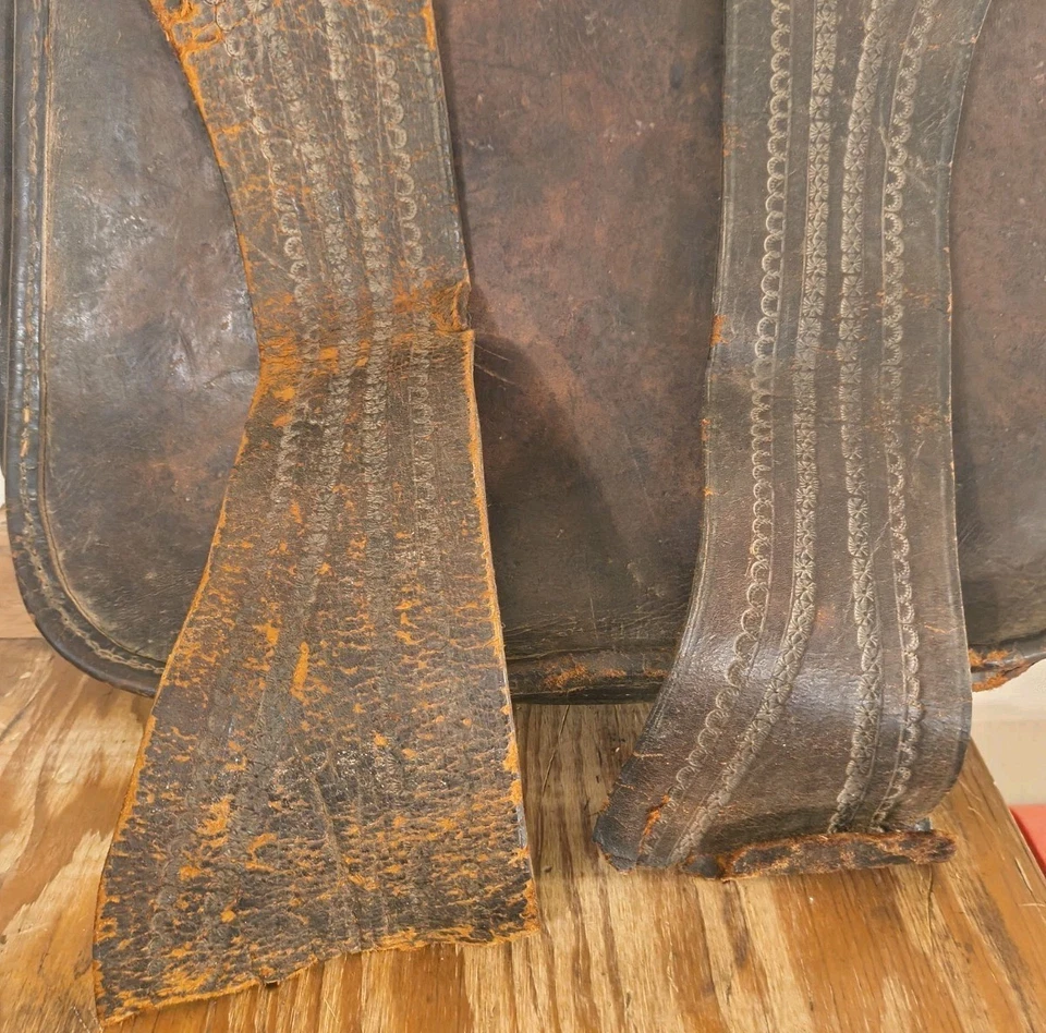 Alforja antigua rara de 1880 M. López Talabarteria San Marcos de Colón Honduras Foto 4 de 4