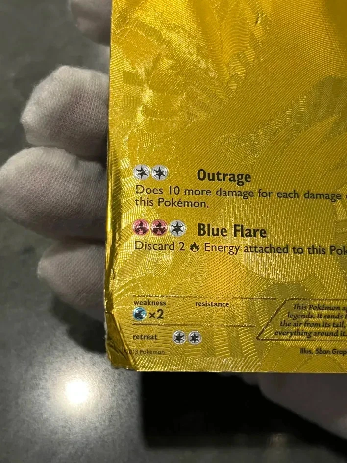 Pokémon TCG Reshiram 114/113 Legendary Treasures Gold Secret Rare Full Art DMG - Image 4 of 4