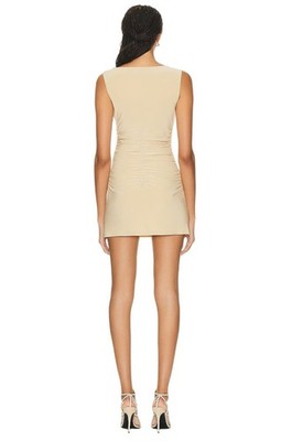 knee length dresses for ladies Norma Kamali Sand Sleeveless Pickleball Mini Dress - BOPF main image 1