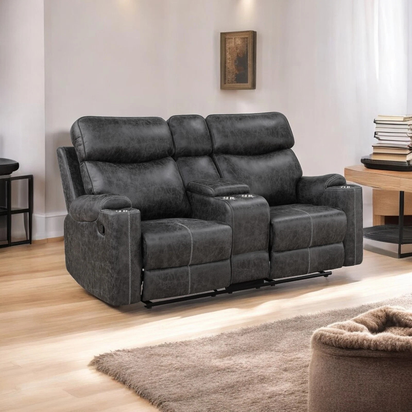 Acme Furniture Hirah Motion Loveseat - Thumbnail 3