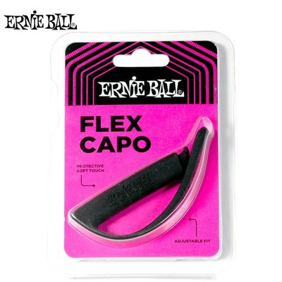 Ernie Ball P09645 Compact Adjustable Flex Capo - Black