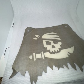 LEGO Pirate Sail (7074, Black Skull, Blue Sail, Skull Island Flag, Pirates)