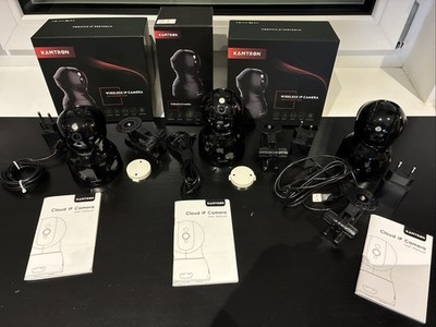 Set 3x Kamtron Cam Model 826 für MIPC Software Wireless 1080p WiFi IP Kameras
