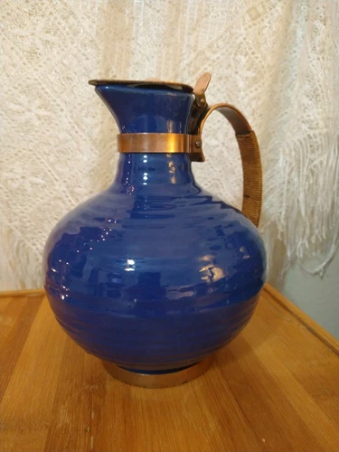 Bauer Vintage Ring Ware Coffee Urn Copper Handle