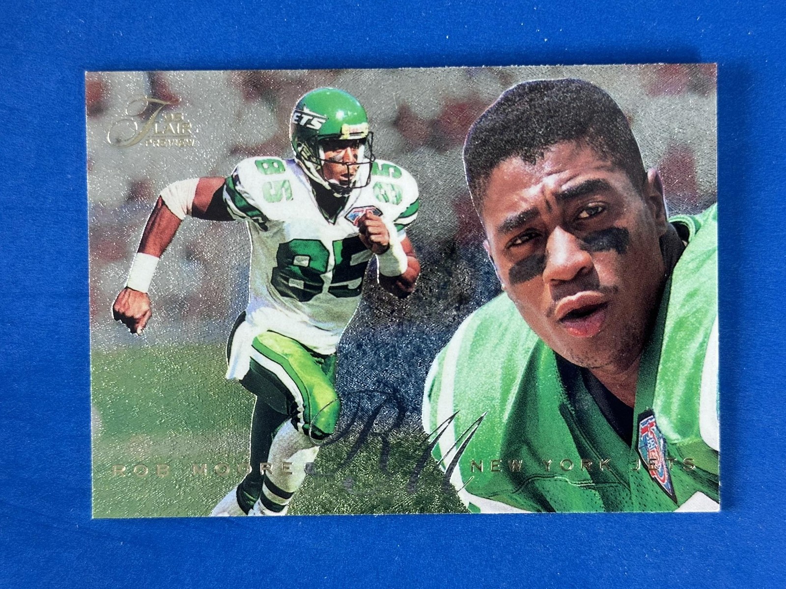 1995 Fleer Flair Preview #23 Rob Moore New York Jets (33451)