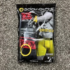 Body Glove Boxer Briefs Mens Medium Multicolor 4 Pack Performance Stretch Active