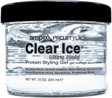 (Free Duty Tax) AmPro Pro Styl Clear Ice Styling Gel - Protects and Strength