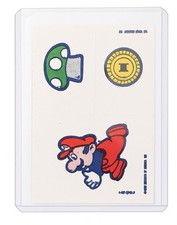VINTAGE 1989 Super Mario Bros. Topps Nintendo TYMCZASOWE TATUAŻE Karta kolekcjonerska