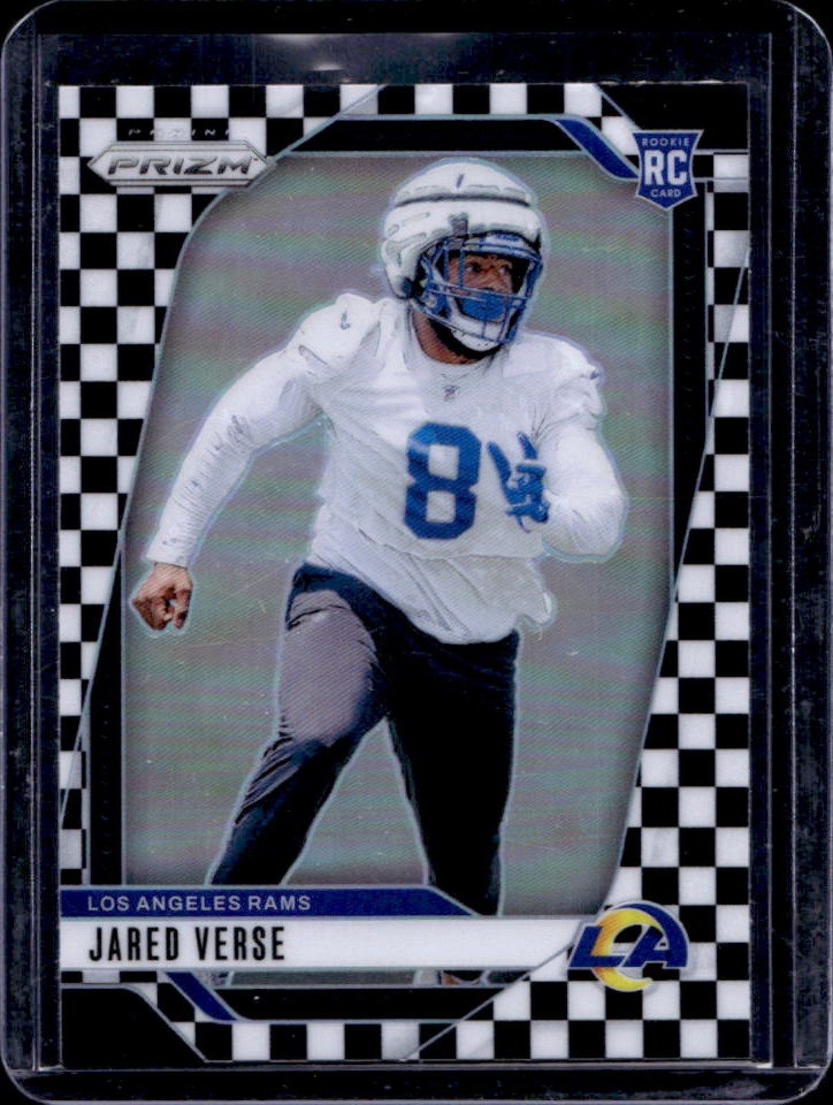 2024 Prizm Jared Verse RC Black and White Checker Rookie #341 Rams