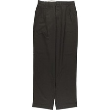 Vintage men's check pattern three-pleat slacks made in the USA size W32