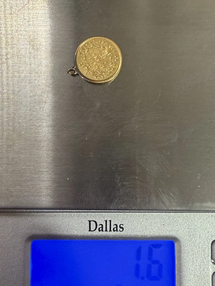 1853 1$ Gold .900 USA Jewelry Damage - Image 3 of 3
