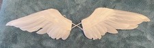 NICE WHITE FEATHERED ANGEL WINGS FOR CRAFTS DOLLS ETC.