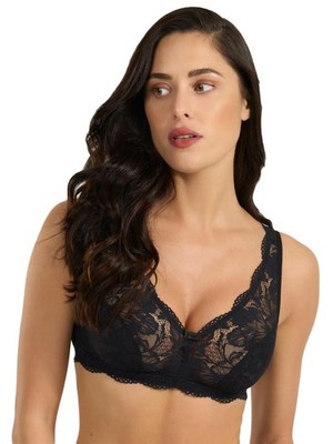 Spiman Damen Spitzen-BH ohne Bügel (B-Cup und C-Cup )