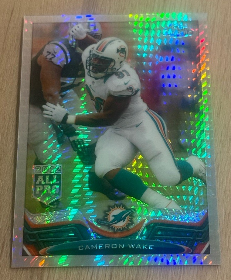 2013 Topps Chrome Cameron Wake #177 Prism Refractor /260 Miami Dolphins