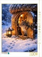 Calvendo Puzzle The Squirrel Opens Its Home | 2000 Pieces, Finished Size 35.4 ×
