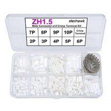 ZH 1.5MM JST Connectors and Crimp Terminal Kit 2-10 Pin Housing Assortment