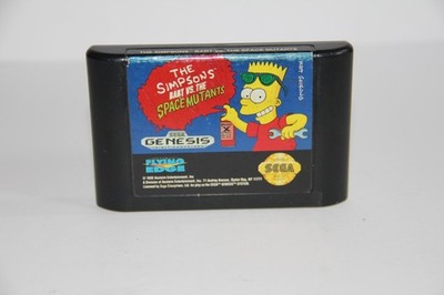 The Simpsons Bart Vs The Space Mutants Sega Genesis Cart Only Tested Works