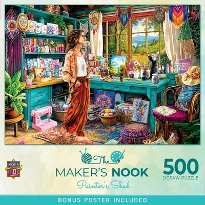 MasterPieces - Maker's Nook - Painter's Shed 500 Piece Jigsaw Puzzle