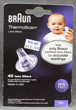 40 Braun Probe LF 20 Covers Thermoscan Ear Thermometer Replacement Lens Filter