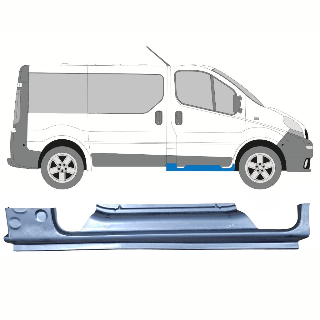 Sill repair panel for Opel Vivaro 2001-2014 / Right