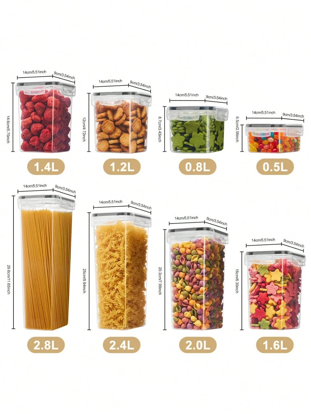 Vtopmart Kitchen and Pantry Canisters