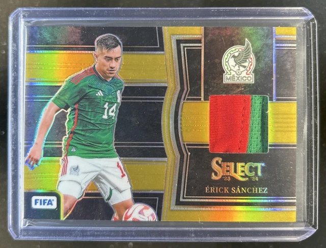 2023-24 Panini Select FIFA Erick Sanchez Memorabilia Patch Gold #/10 Mexico