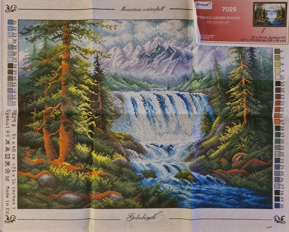 Gobelinek Printed Canvas #7029 "Mountain waterfall" - Bild 1 von 1