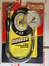 Vintage MOROSO TIRE PRESSURE GAUGE 0-15 PSI DRAG RACING 2-5/8 FACE DIAL 89550 