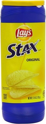 Lay s Stax Potato Crisps Chips, Original, Gluten Free, Canister Pa