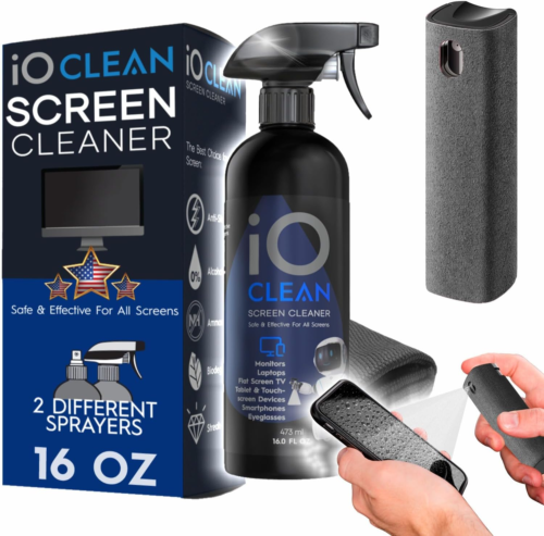 Screen Cleaner Spray16Oz + Mini Cleaner Best Large Cleaning Kit for LCD LED OLED