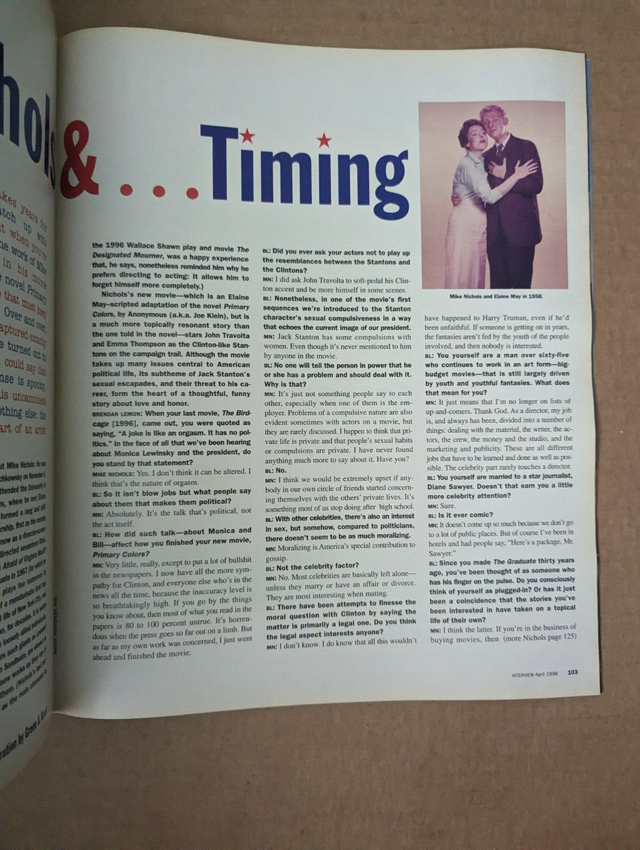 Andy Warhol Interview Magazine April 1998 Kim Basinger Steven