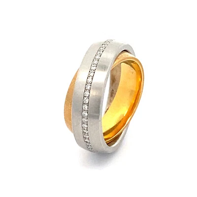 Ring Gelbgold Jörg Kaiser mit Brillanten - Bild 1 von 4