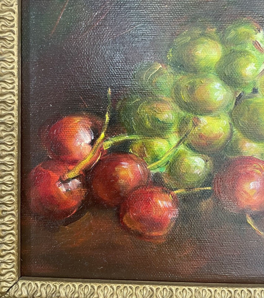 Original Oil painting on Canvas Board Contemporary original in vintage