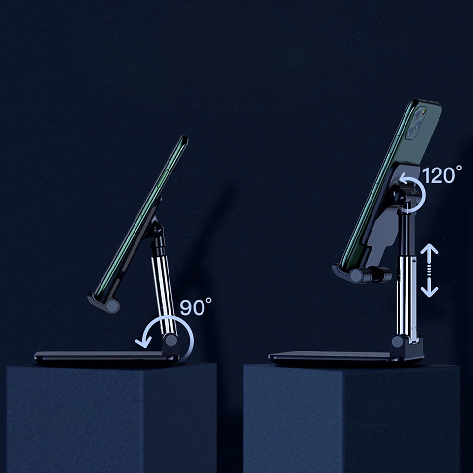 US 1 Adjustable Foldable Universal Phone Stand Desktop Holder Mount Anti-slip - Image 3 of 4